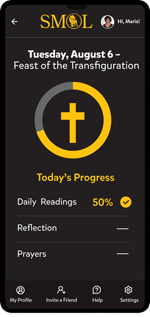Daily readings, activities, prayer, progress, and community in one experience.